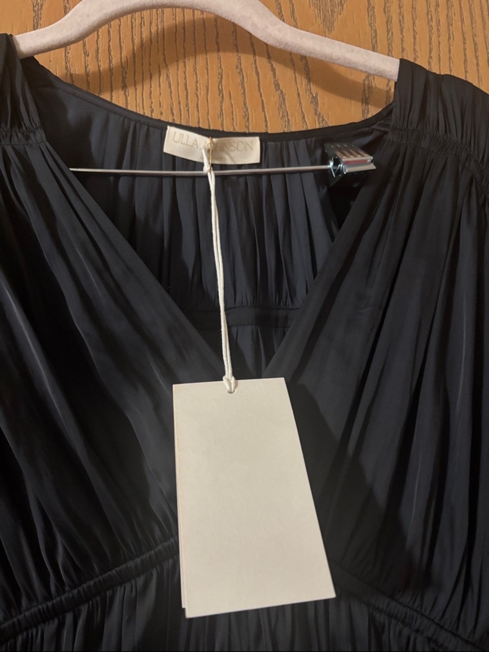ULLA JOHNSON lu dress in noir NWT size 2 - Picture 4 of 7
